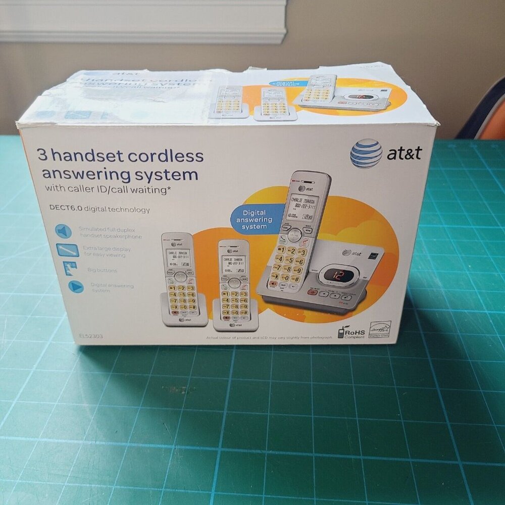 AT&T 3 Handset DECT 6.0 Cordless Answering System with Caller ID/Call Waiting